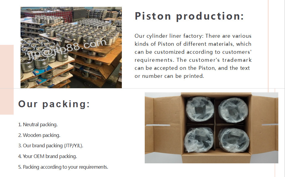102mm Diameter Diesel Engine Piston For Truck / Excavator 3B Engine Piston Size 130101-58011