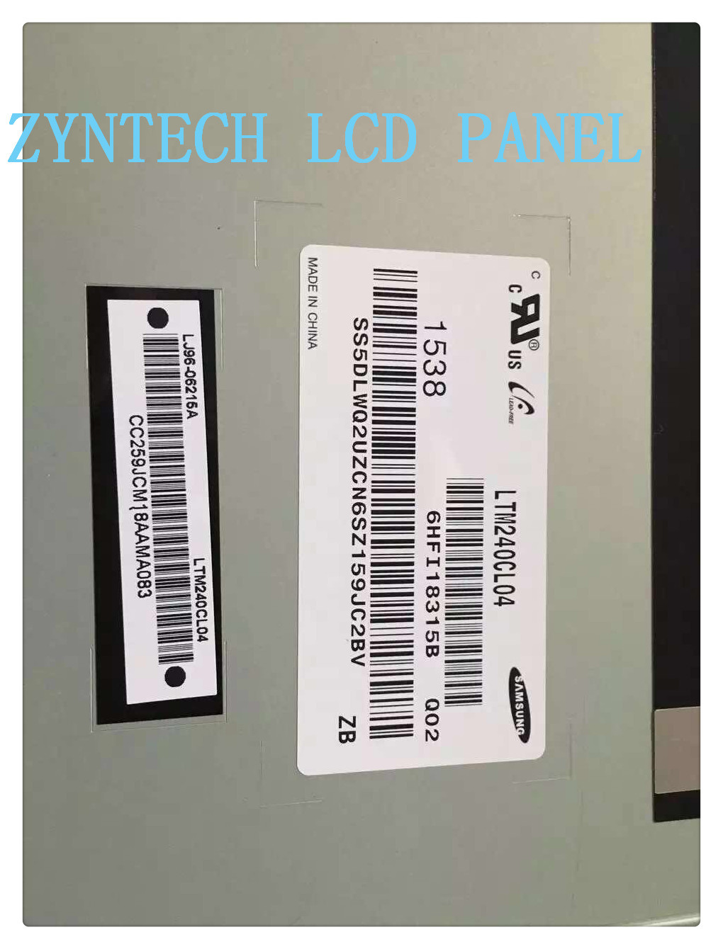 60Hz Frame 24inch Industrial LCD Panel LTM240CL04 Resolution1920*1200 Brightness