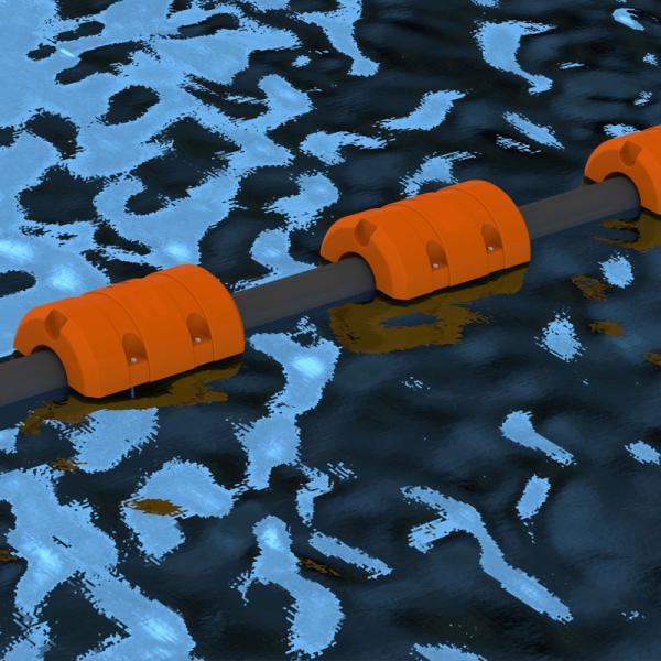 UV Resistant HDPE Hose Float Pipe Buoy With Long Service Life for Dredging Projects