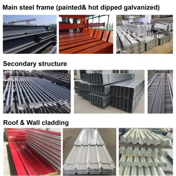 Warehouse Steel Structure Factory Workshop Building Prefab Steel Structure Warehouse Engineering Storage Buildings