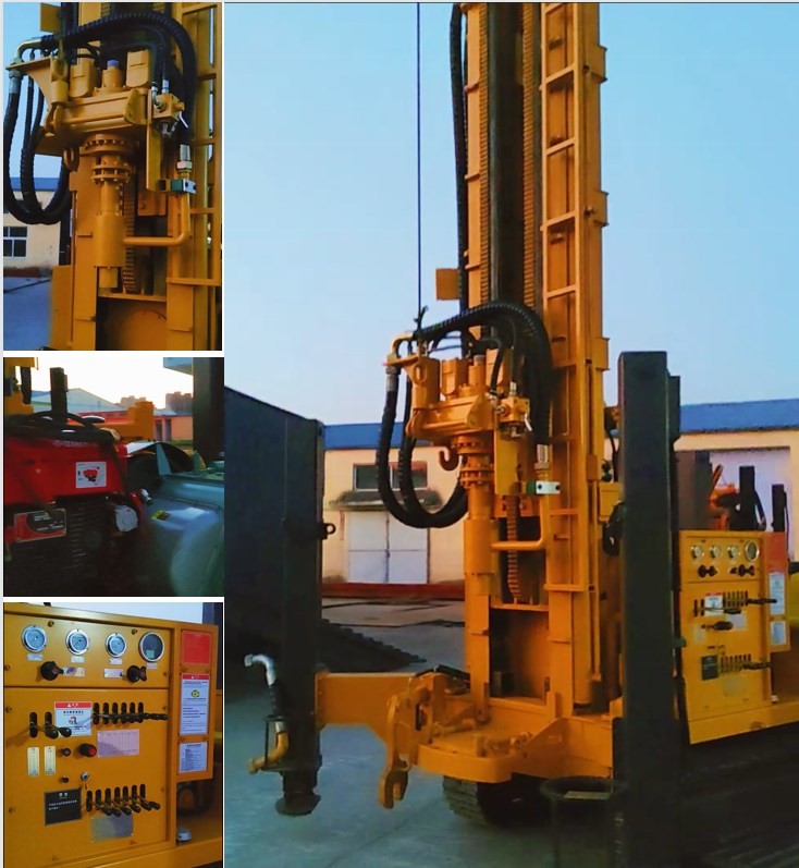 Hard Rock 400m Water Well Drill Rig Machine 30-170rpm Rotary Speed