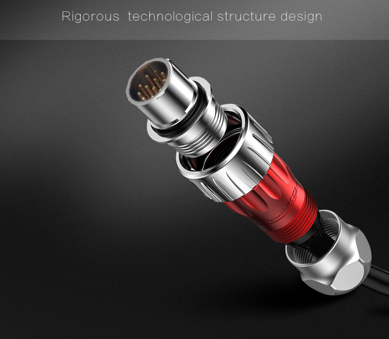 CNLINKO M20 Male Female Electrical 220V 500V Plug and Socket 12 Pin Wire Connector Waterproof Power signal Connector
