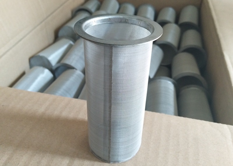 Quality Cylinder Plain Twill SS Filter Mesh 5 Micron Stainless Steel Mesh Filter for sale