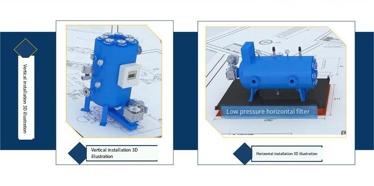 Lightweight 62KG Multi-Stage Self-Cleaning Filter Housing for Fine Particle Removal