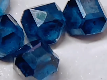Rough Blue Lab Created Diamond Jewelry HPHT Synthetic For Polishing
