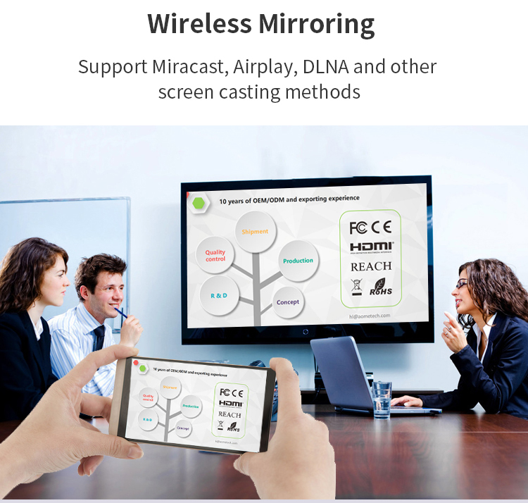 Flyin S90 4K Mini Portable Android Smart DLP Projector WIFI Bluetooth Enabled Shaped Mobile Phone US Plug LED Lamp 3D Battery