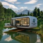 Prefabricated 40 Fthotel Modular Steel Space Capsule House Mobile Container