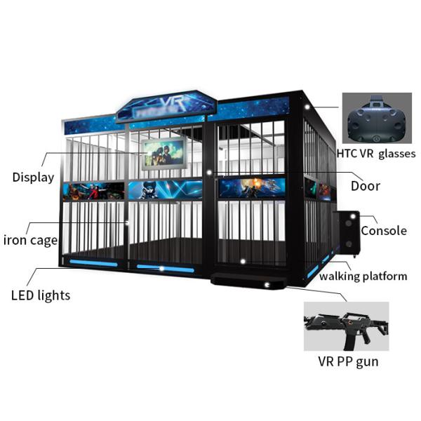 360° 9D HTC VIVE Glasses VR Shooting Simulator With 4pcs Gun English Version