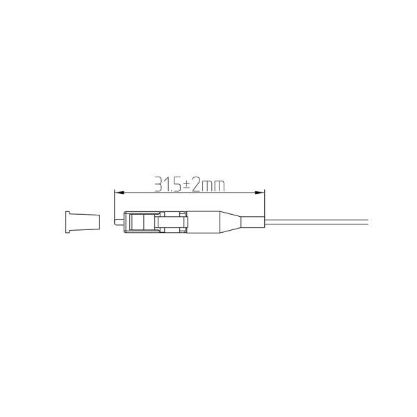 900 2 Multi Mode LC PC Fiber Connector 0.9mm Simplex / Duplex Customized Logo