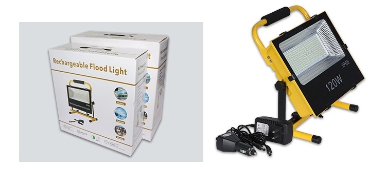 4800lm Rechargeable Led Floodlight 60W Portable Emergency Work Light