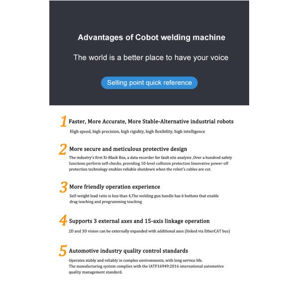 User-Friendly Programming Cobot Laser Welding Machine, Touch Screen Interface 3000W