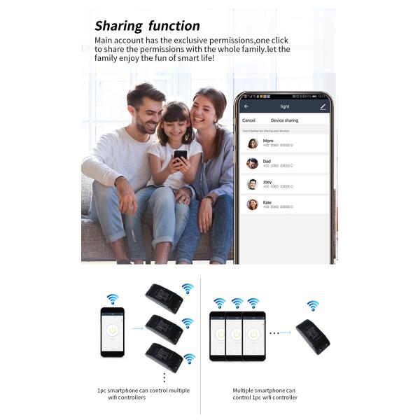 Tuya Alexa Timing Wifi Operated Switch Controller Module