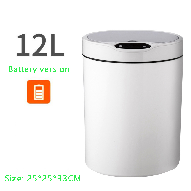 12Ltr Custom Trash Can Automatic Charging Intelligent Induction Garbage Can