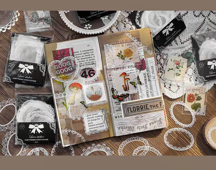 ODM Transparent PET Die Cutting Photo Frame Sticker Label Decals 6x8