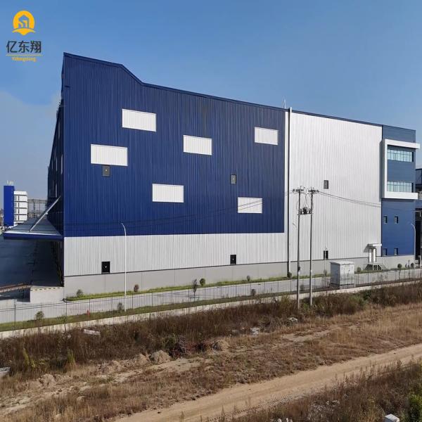 Quality Sustainable Prefabricated Steel Structure Building Construction With Sandwich Panel Walls for sale