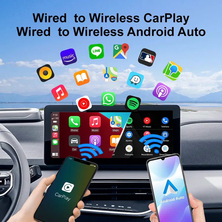 Mini SE Pro Wired to Wireless Adapter Car Play Android Auto 2 In 1 USB Type C Dongle Ai Box