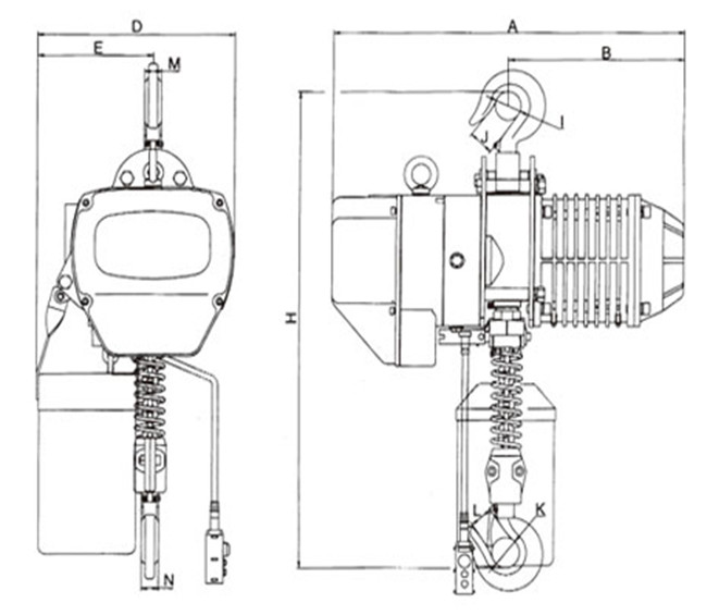 Lifting Transmission Line Stringing Tools Small Chain Hoist By Electric Power