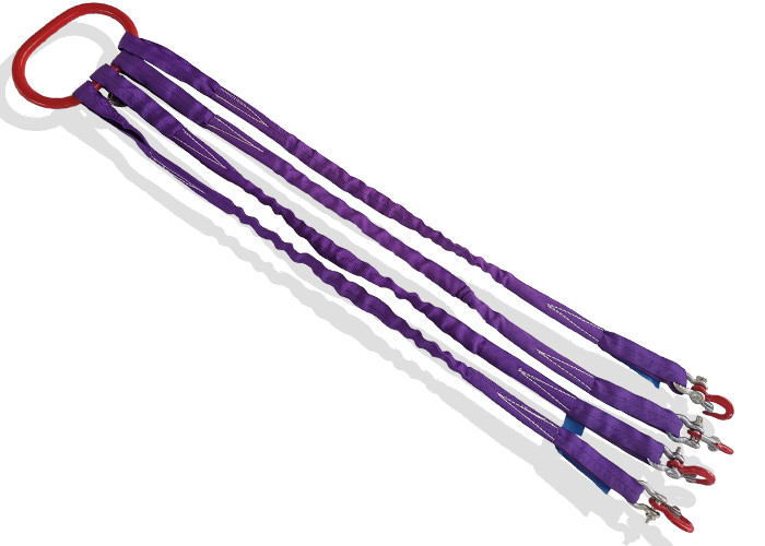 Safe Anti Abrasion Flat Webbing Polyester Lifting Sling