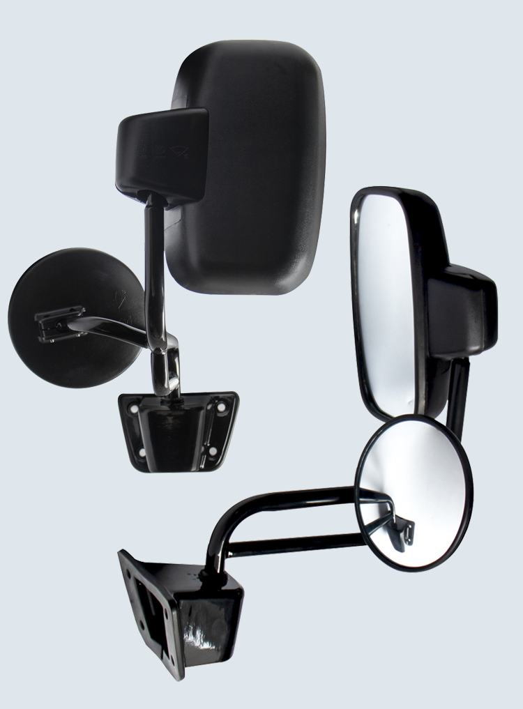 Plastic ISO9001 Toyota Coaster Side Mirror Rearview DC06 Steel Type