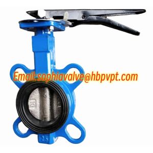 NBR/EPDM resilient seal DIN butterfly valve