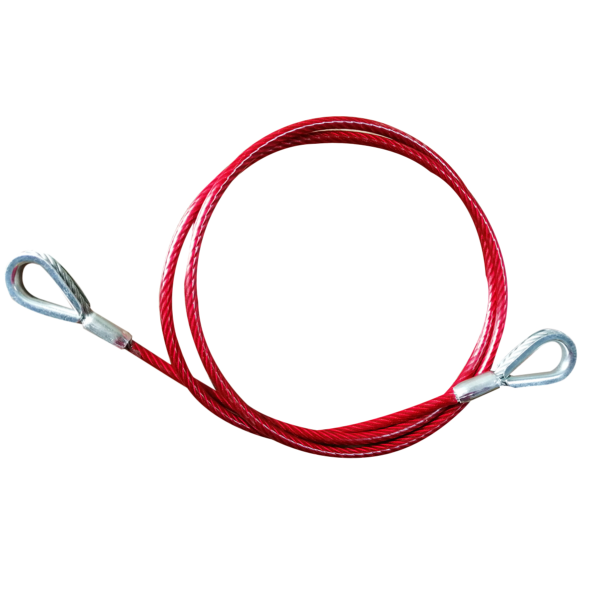PVC Coated Fall Arrest Cable Fall Protection Anchor Sling Cable 60# 4' 6'