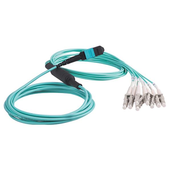 12 Core OM4 MPO MTP Cable with Custom Length and MPO Fiber Connector