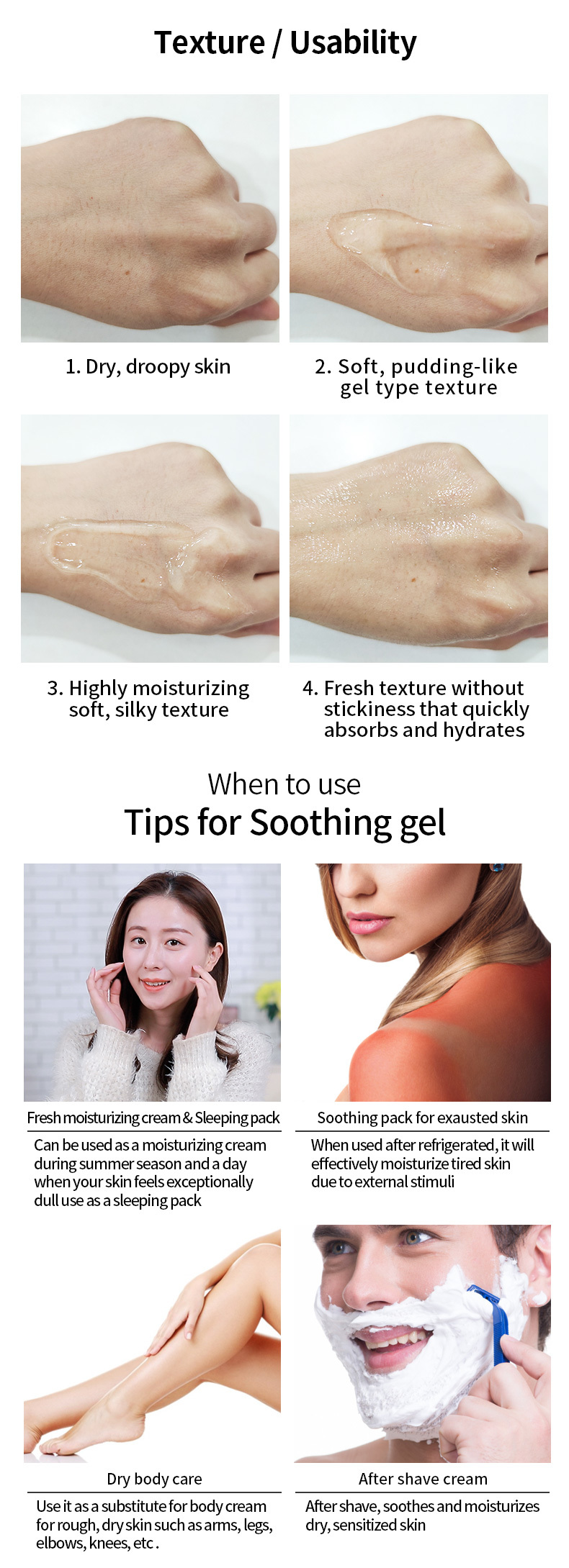 99% Organic Skincare Face Serum Aloe Massage Gel Moisturizer Sunscreen Soothing Whitening