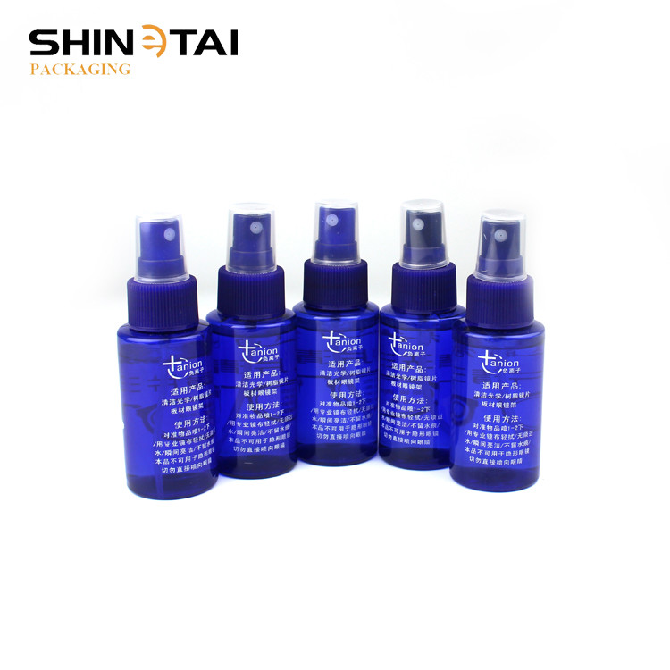 Glasses Plastic Spray Bottle Lens Cleaner 60ml