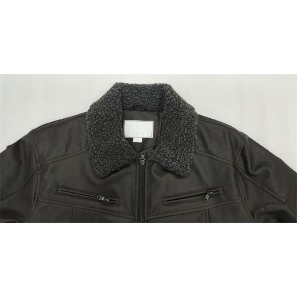 Utility Summer Padded Wax Jacket Mens Black Pu Biker Jacket