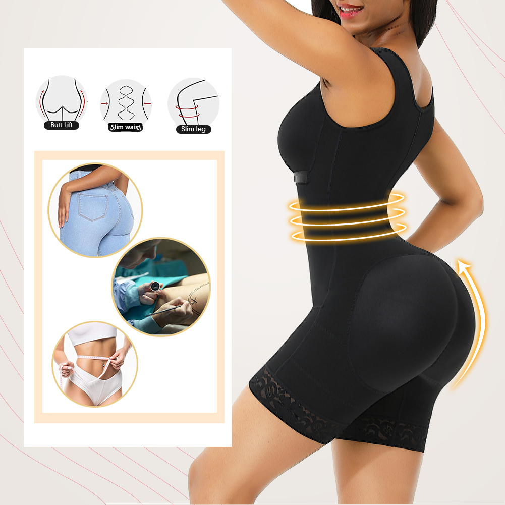 3D Embroidery Colombian Reductive Girdles Latex Full Body Shaper Waist Trainer Corset