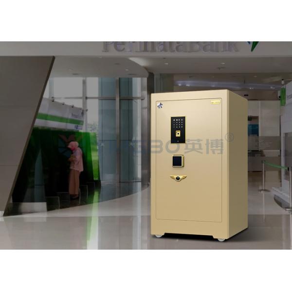 YB/ZY-80 Liquid Crystal Display Panel Bank Grade Biometric Safe Box With Vertical Lock Design