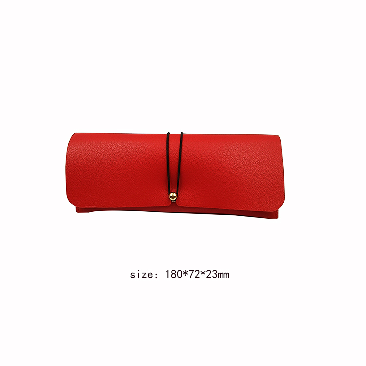 Exquisite Soft Leather Eyeglasses Cases Personalised Sunglasses Case 180mm Length