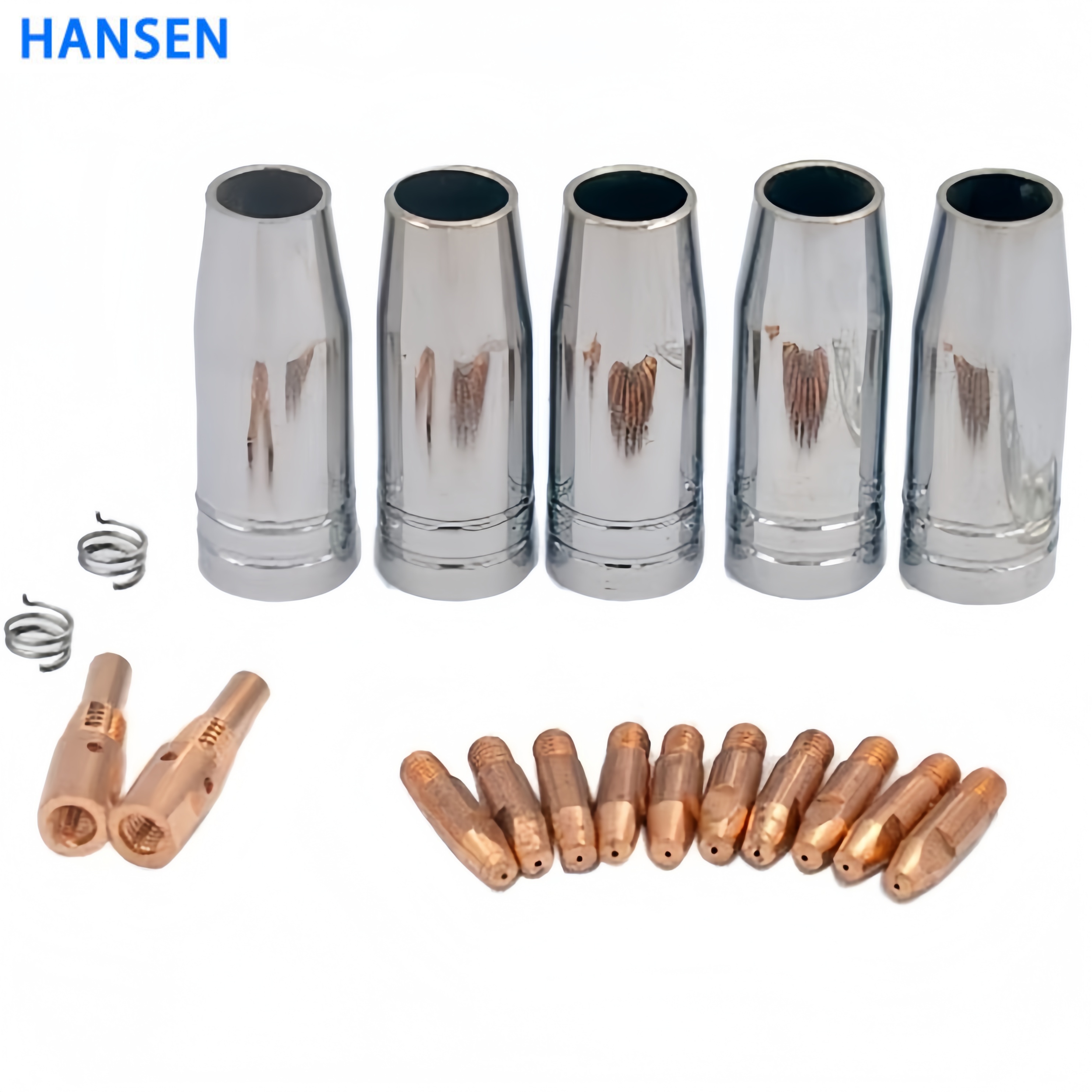25AK Nozzle MIG Welding Torch Shield Cup , Binzel Style MB25AK Welding Nozzle , MIG Torch Spare Parts , CO2 Welding Gun Shield Nozzle , 25AK Gas
