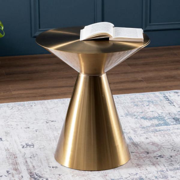 Multifunctional Sofa Side Table With Smooth Round Surface
