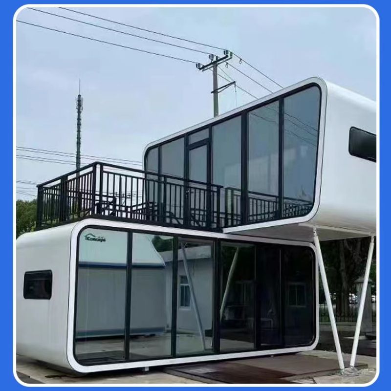 Portable Apple Home Pod Shaped Container Cabin House Modern Design Style Villa Sale