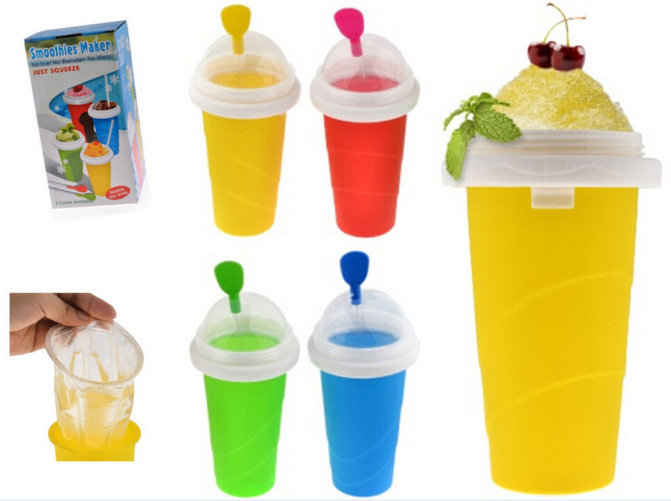 FDA LFGB Plastic Lunch Boxes Ice Cream Smoothie Maker DIY Homemade