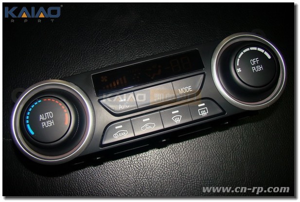 CNC Lathe Aluminum ABS PMMA Car Air Conditioning Control Panel Rapid Prototype Machining