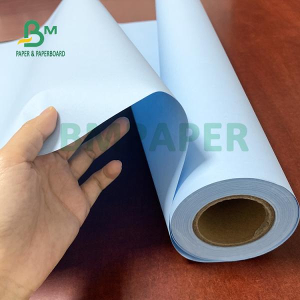 36'' X 500ft Blue CAD Bond Paper For Printers Waterproof 80gsm