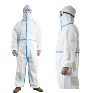 Quality Non Woven Fabrics Disposable Medical Isolation Gown Breathable Insulating Clothing for sale