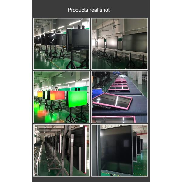 Wall Mounted AG Glass 400 Nits Touch Screen Whiteboard