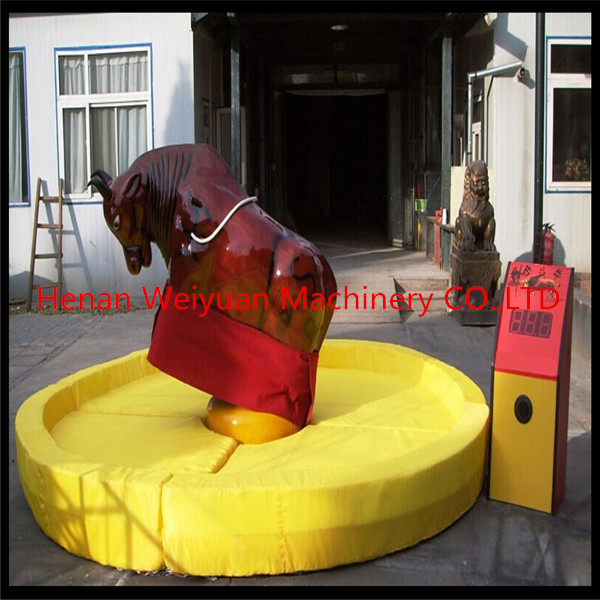 Quality popular and exciting amusement equipment playground inflatable mechanical rodeo bull for sale