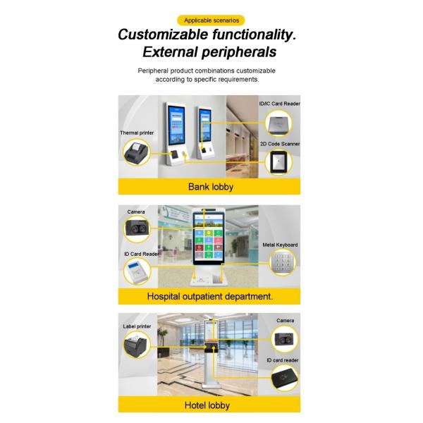 27 Inch Aluminum Case TFT Screen Monitor VGA Waterproof LCD Industrial Embedded Touchscreen