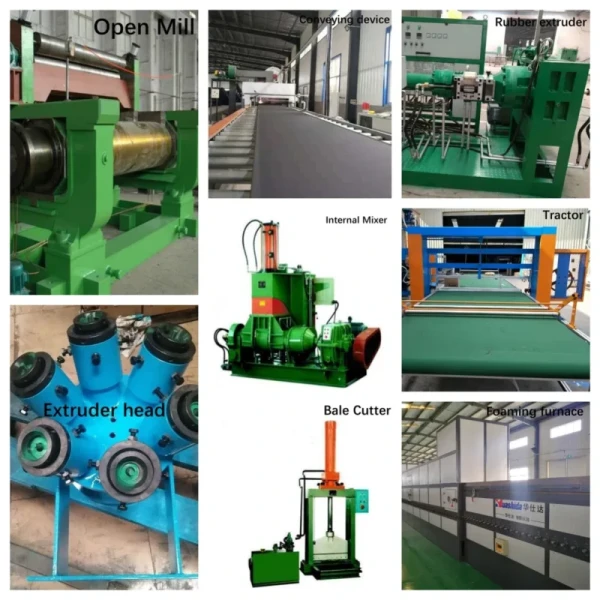 PVC/NBR/EPDM Foaming Aircondition Flexible Insulation rubber pipe machinery