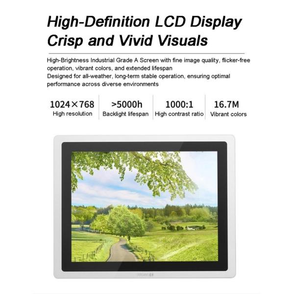 15 Inch Android Industrial Capacitive Wall-Mounted All-in-One With Capacitive Touch Screen Monitor Computer Embedded PC