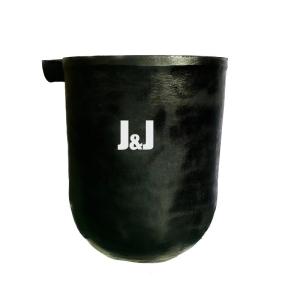 Quality Round Chemical Resistance Zinc Dissolution Crucible 150kg Capacity Melting Crucible for sale