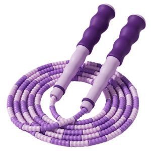 Beaded Jump Rope For High Intensity Workouts Tangle-Free Fitness Soft Beaded