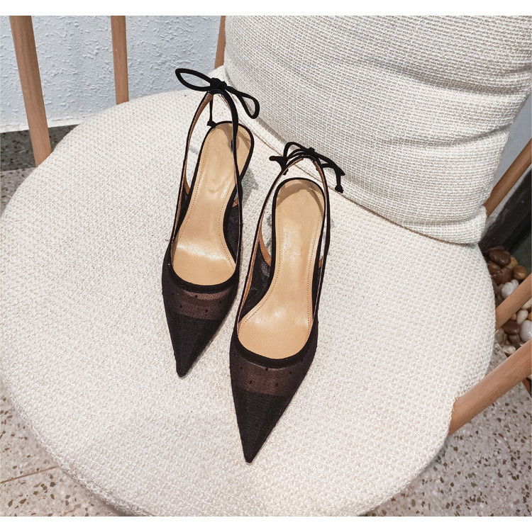 Block Heel Women Round Toe Shoes Slip Resistant With Synthetic Material