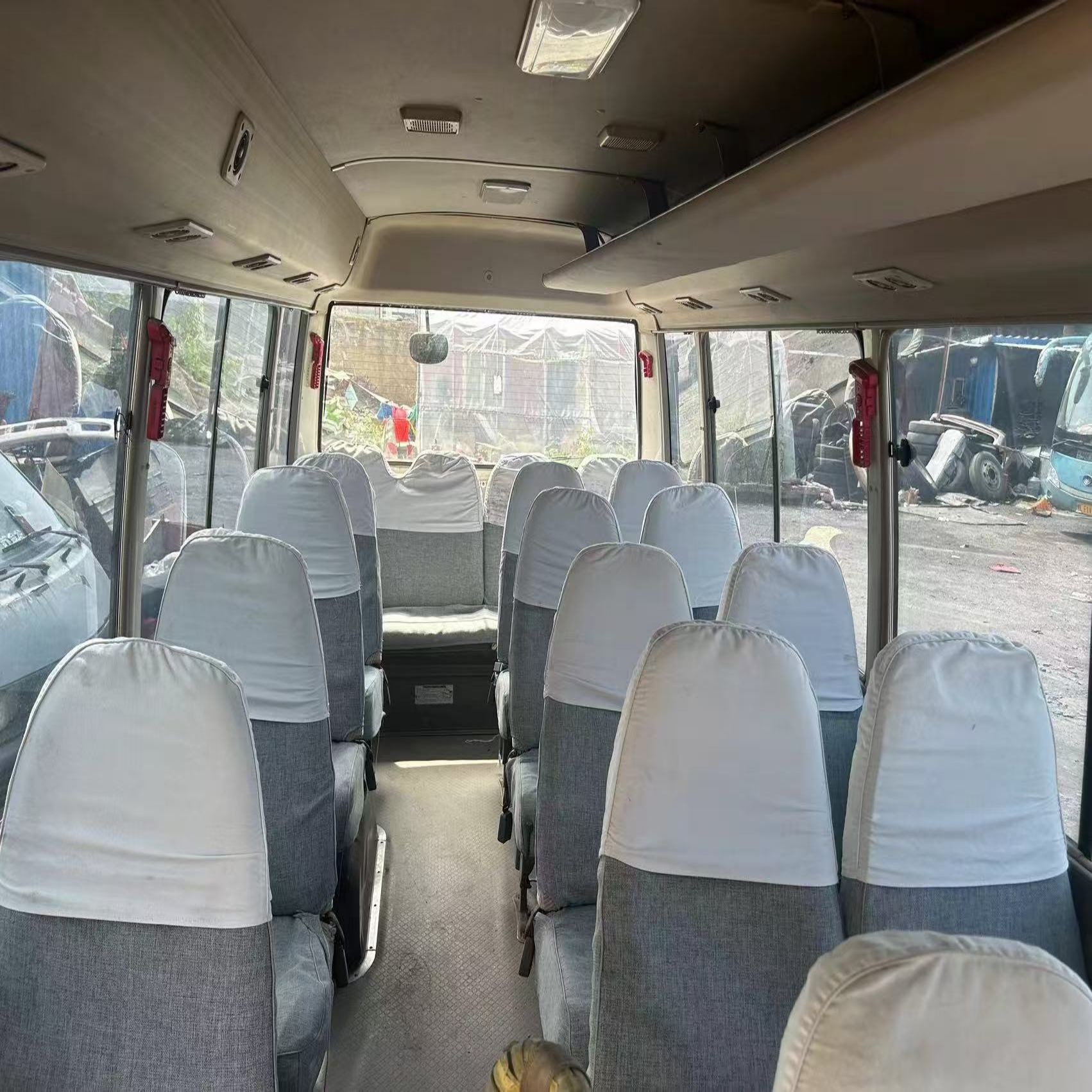Used 1HZ Toyota Coaster Bus City Shuttle 21 Passenger