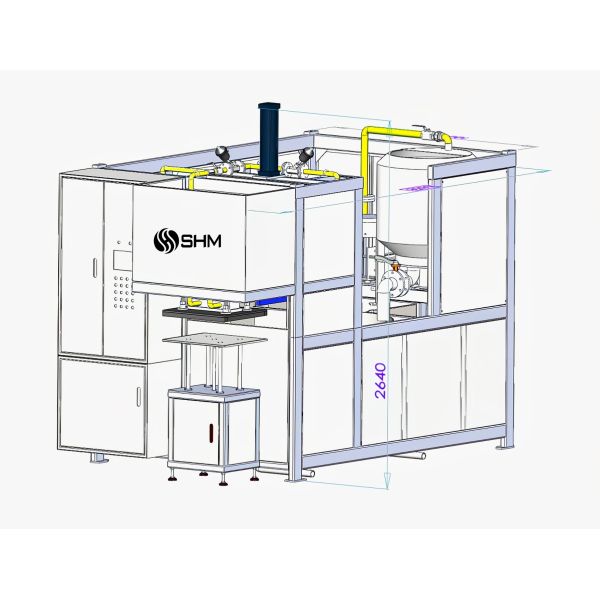 Custom Small Pulp Molding Equipment Molded Fiber Prototype Machine for Fiber bio trays Clamshell boxes