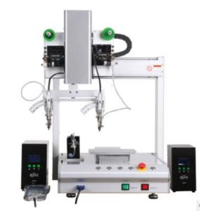 Quality XHL-H331S desktop 3-Axis double head automatic soldering machine for sale